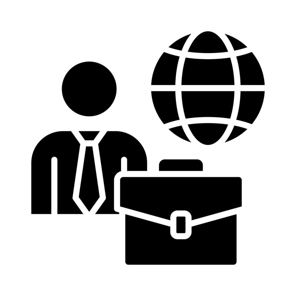 Employment Sphere icon line illustration vector