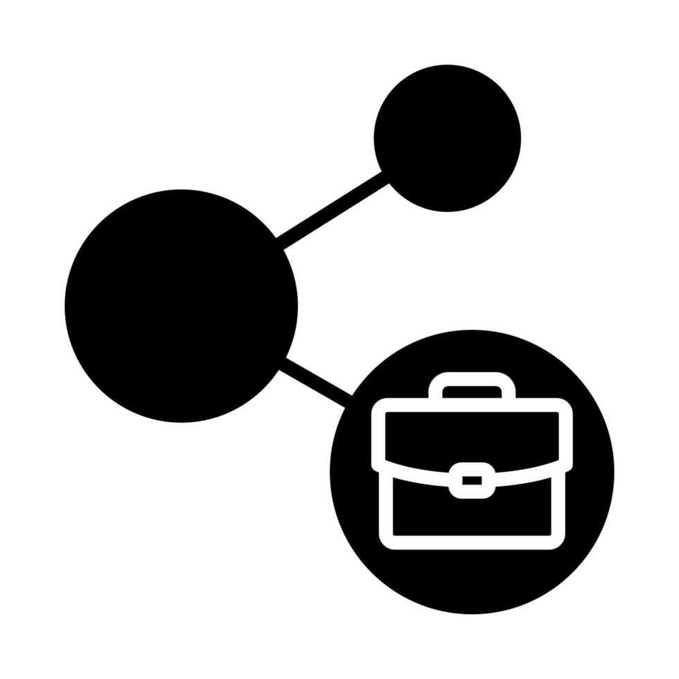 Job Connect icon line illustration vector