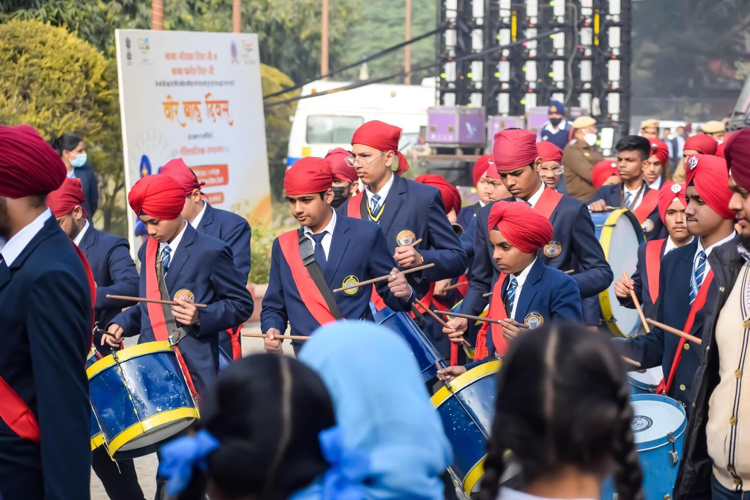 Delhi, India - December 26 2023 - Veer Bal Diwas commemorates the martyrdom of the four sons of tenth and last Sikh Guru Gobind Singh, In Jan 2021 PM Modi announced Dec 26 observed as Veer Bal Diwas photo