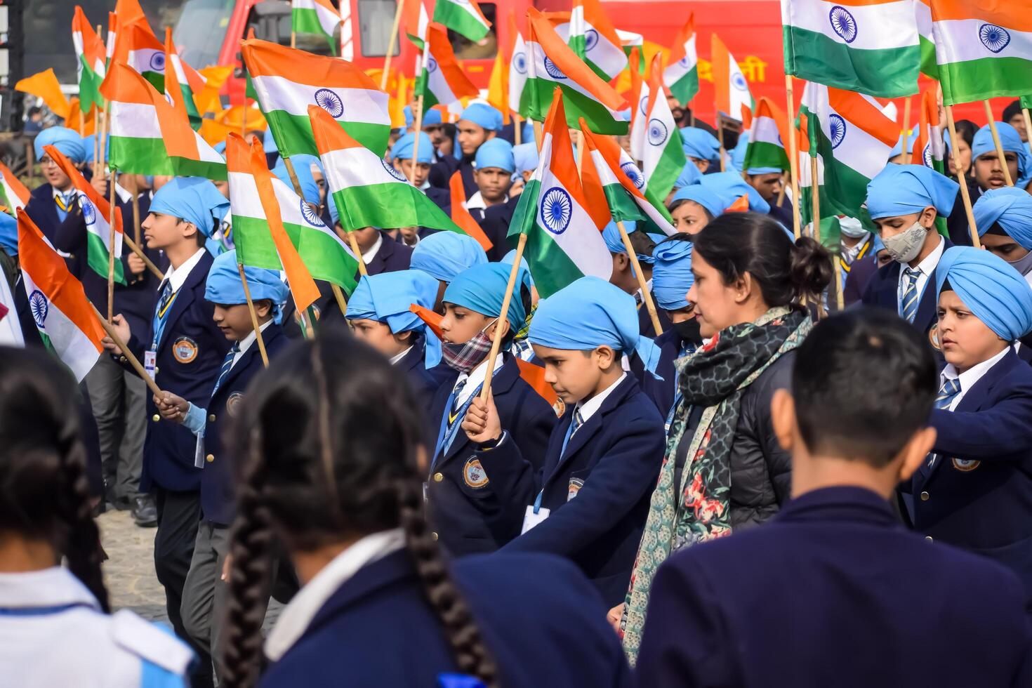 Delhi, India - December 26 2023 - Veer Bal Diwas commemorates the martyrdom of the four sons of tenth and last Sikh Guru Gobind Singh, In Jan 2021 PM Modi announced Dec 26 observed as Veer Bal Diwas photo
