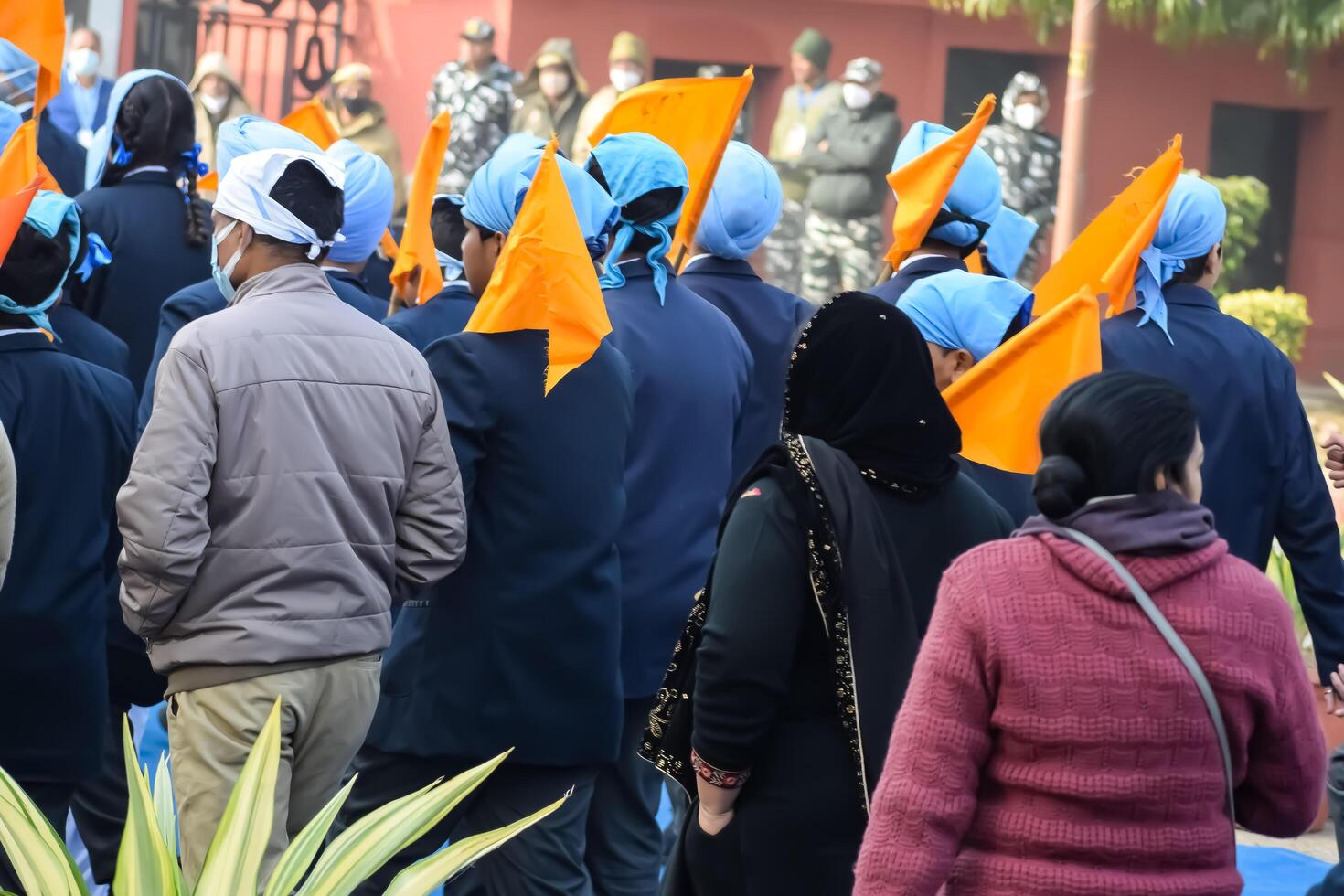Delhi, India - December 26 2023 - Veer Bal Diwas commemorates the martyrdom of the four sons of tenth and last Sikh Guru Gobind Singh, In Jan 2021 PM Modi announced Dec 26 observed as Veer Bal Diwas photo