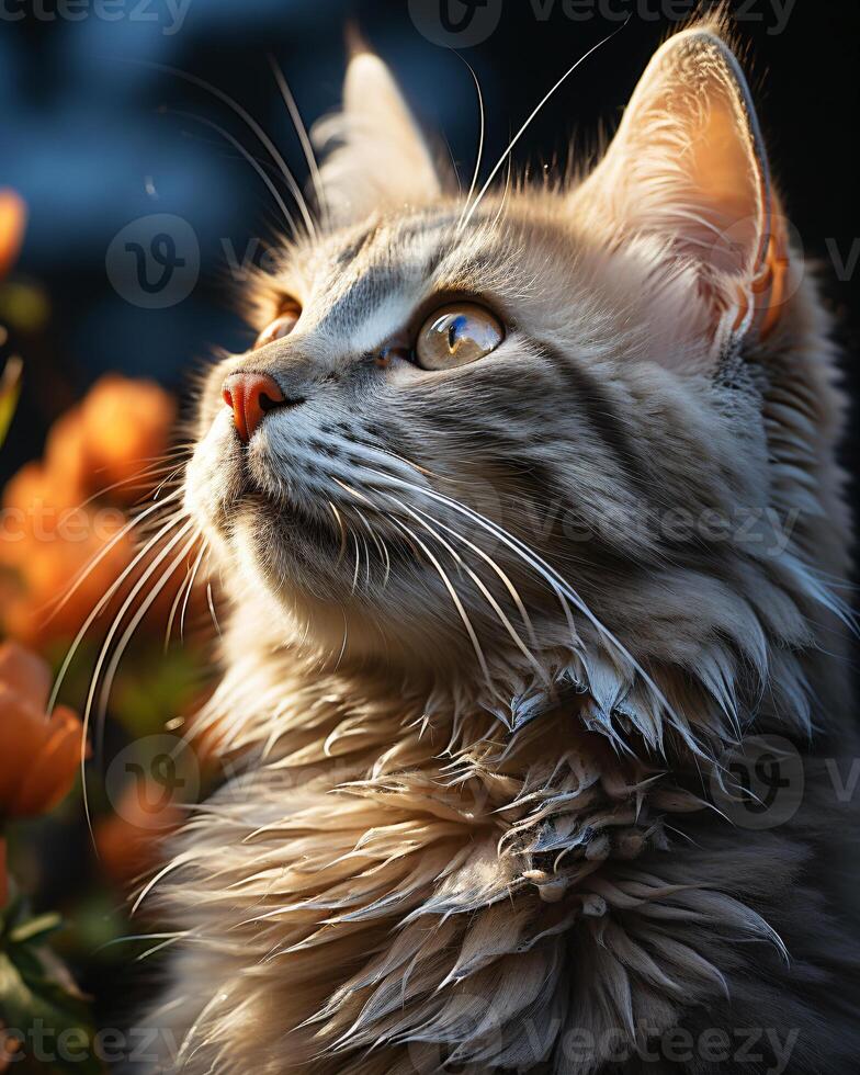masterpiece HD quality pet photography for international cat day. photo
