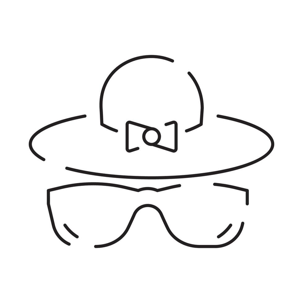Sun Protection Related Line Icon. Icons as Sunscreen, Sunglasses, UV rays exposure time and more. Summer vacation. vector