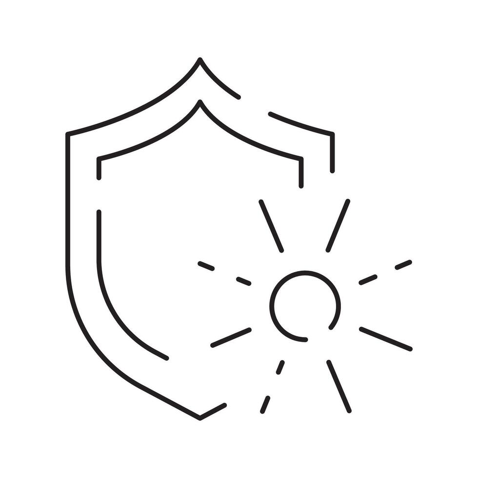 Sun Protection Related Line Icon. Icons as Sunscreen, Sunglasses, UV rays exposure time and more. Summer vacation. vector