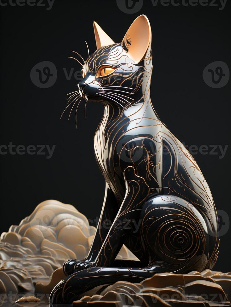 masterpiece HD quality pet photography for international cat day. photo