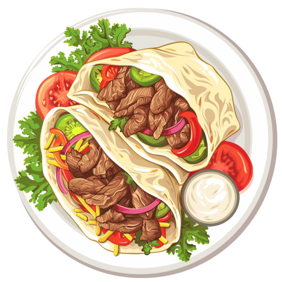 Shawarma Delights Taste the Authentic Flavors png