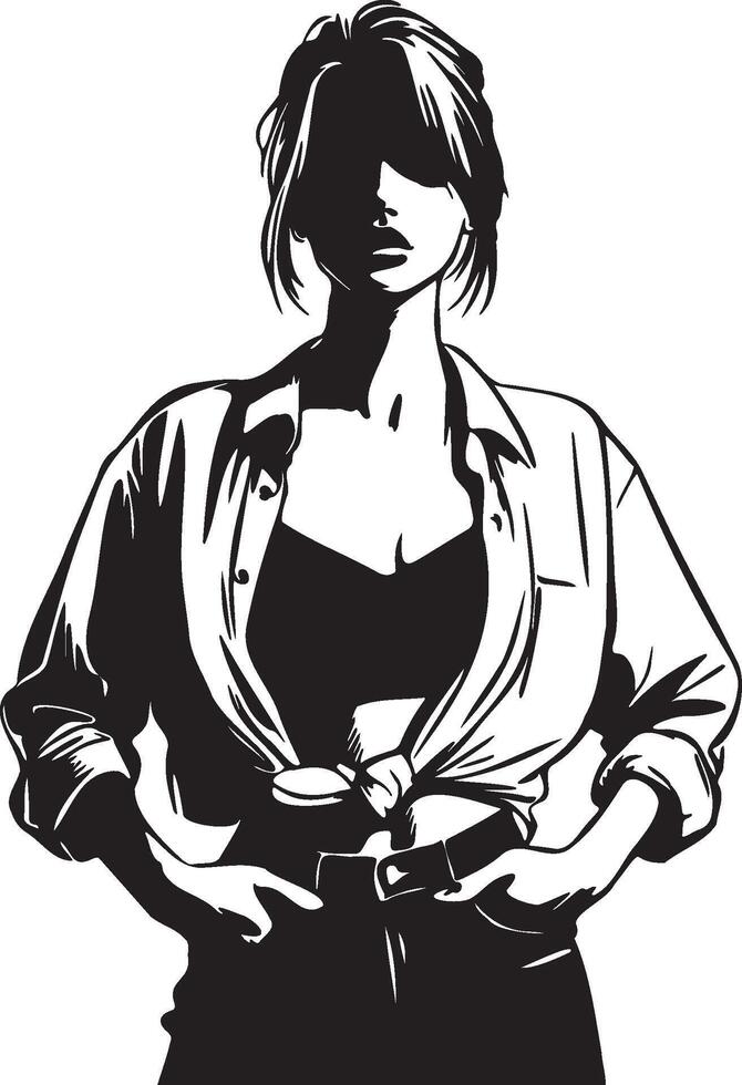Fashion Woman Illustration. vector