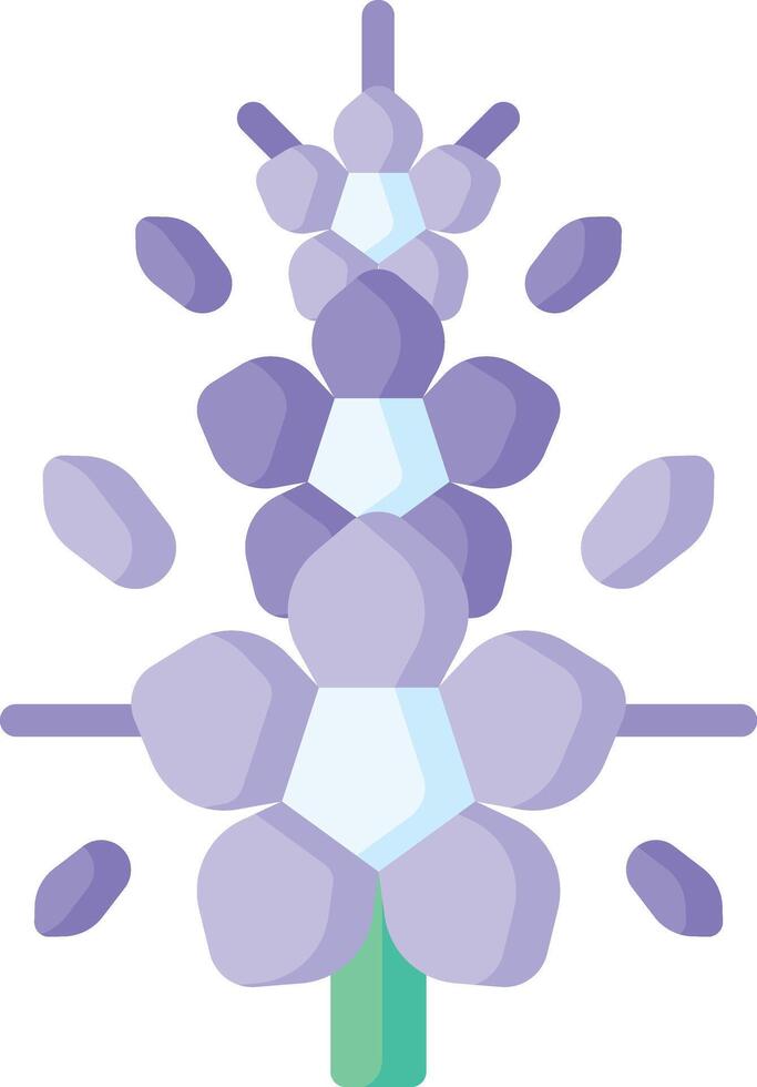 delphinium illustration design vector