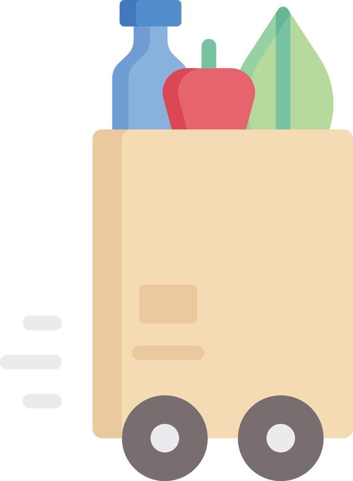 grocery bag illustration design vector