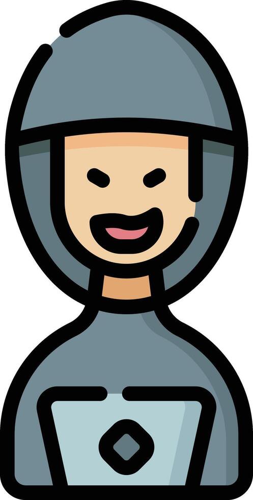hacker illustration design vector