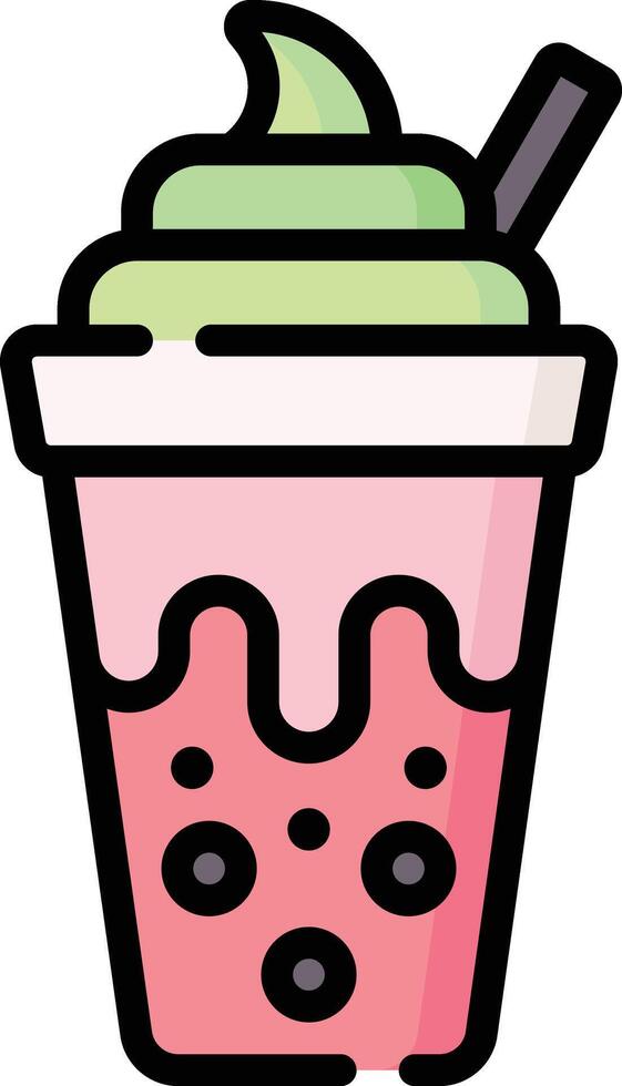 bubble tea illustration design vector