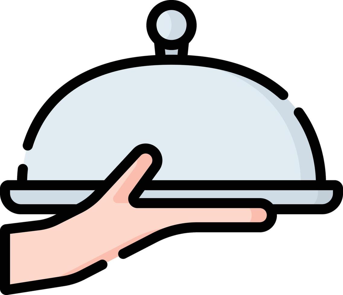 food tray illustration design vector