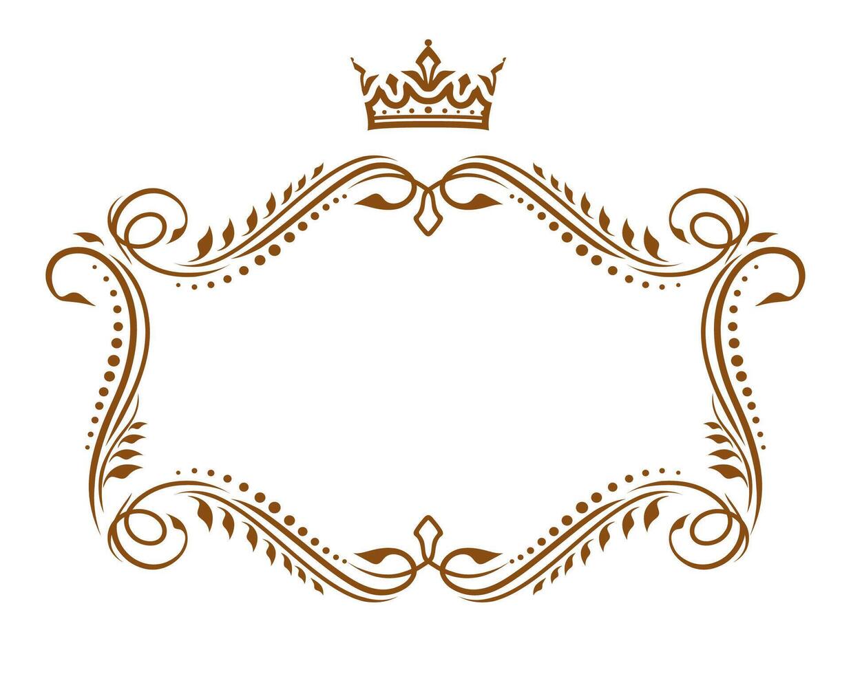 Vintage vignettes set with floral frame borders vector