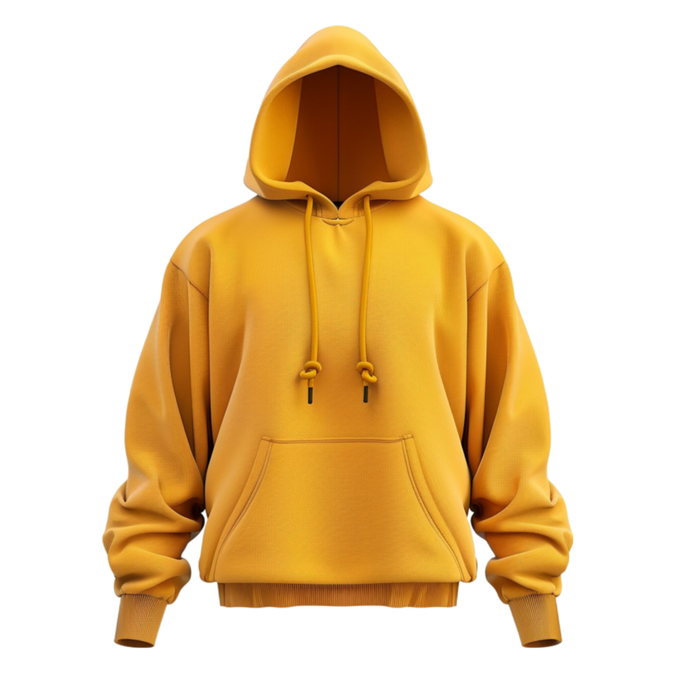 a yellow hoodie png