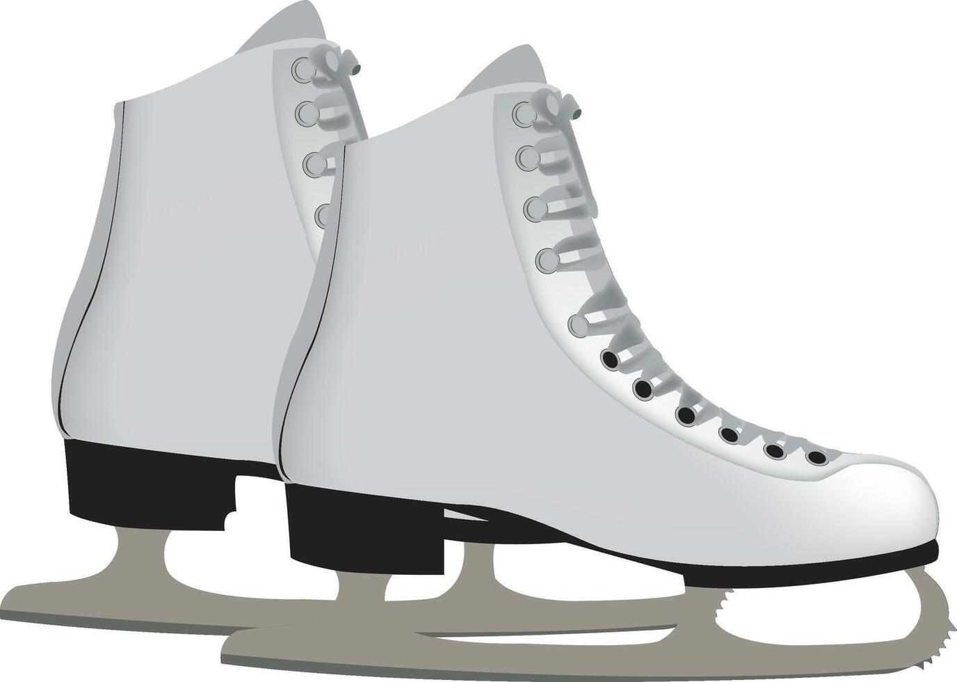 shoe for ice skating sports use- vector