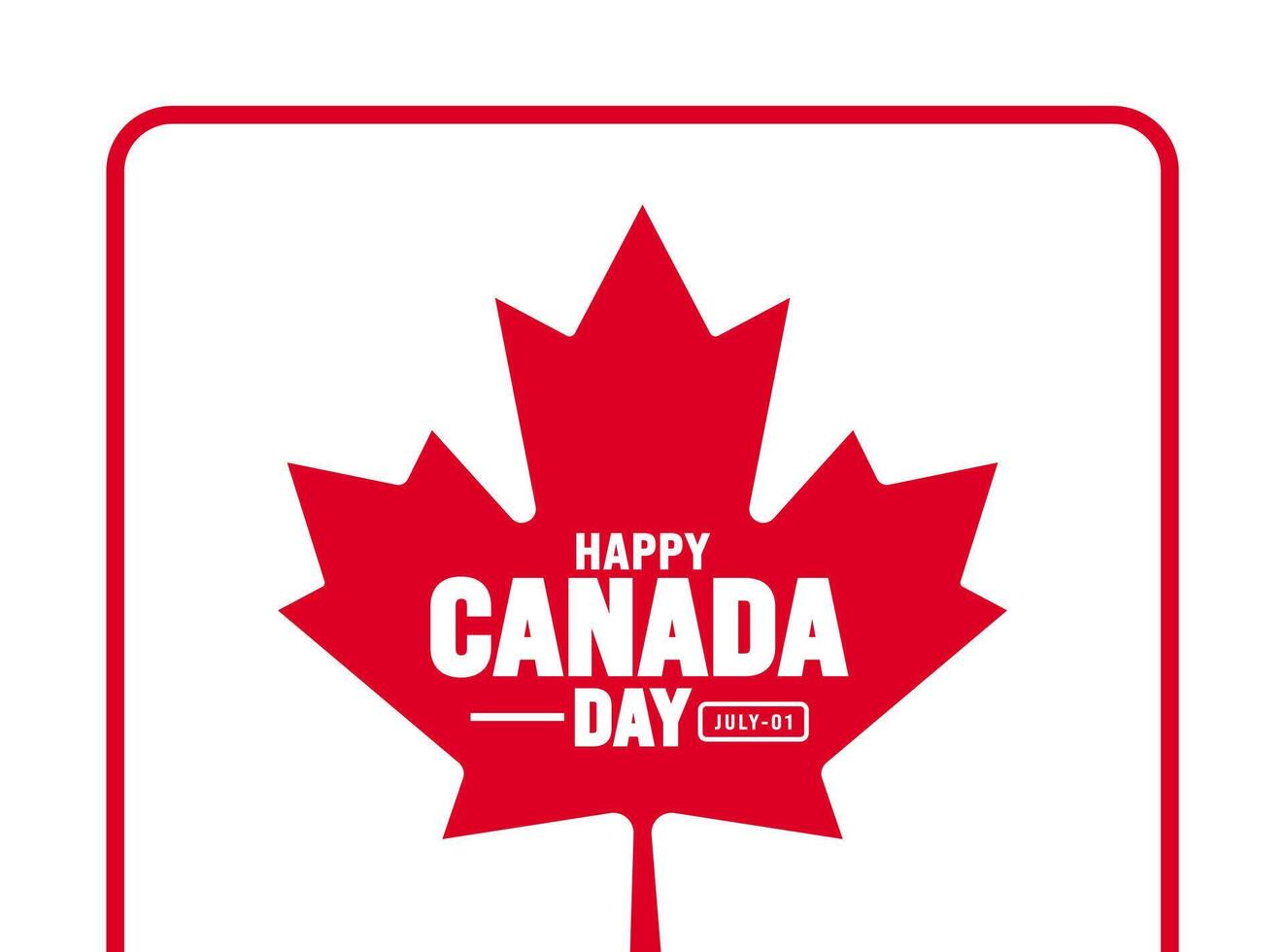 1 July is Happy Canada Day background template with Canada flag maple leaf. Holiday concept. use to background, banner, placard, card, and poster design. celebrating Canada independence day banner. vector