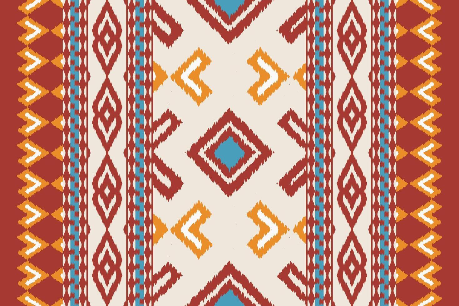 Motif Ikat Paisley Embroidery Background. Ikat Fabric Geometric Ethnic Oriental Pattern traditional.aztec Style Abstract illustration.design for Texture,fabric,clothing,wrapping,sarong. vector