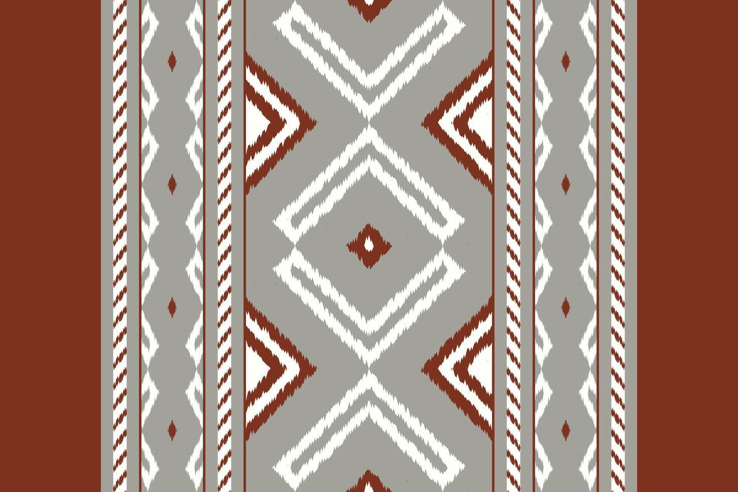 Motif Ikat Seamless Pattern Embroidery Background. Ikat Stripes Geometric Ethnic Oriental Pattern traditional.aztec Style Abstract design for Texture,fabric,clothing,wrapping,sarong. vector