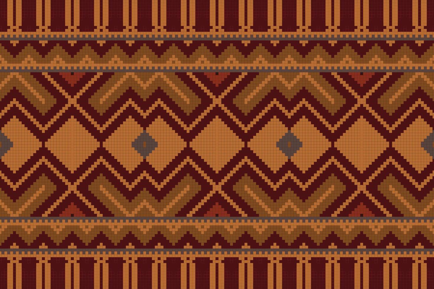 Motif Ikat Paisley Embroidery Background. Ikat Stripe Geometric Ethnic Oriental Pattern Traditional. Ikat Aztec Style Abstract Design for Print Texture,fabric,saree,sari,carpet. vector