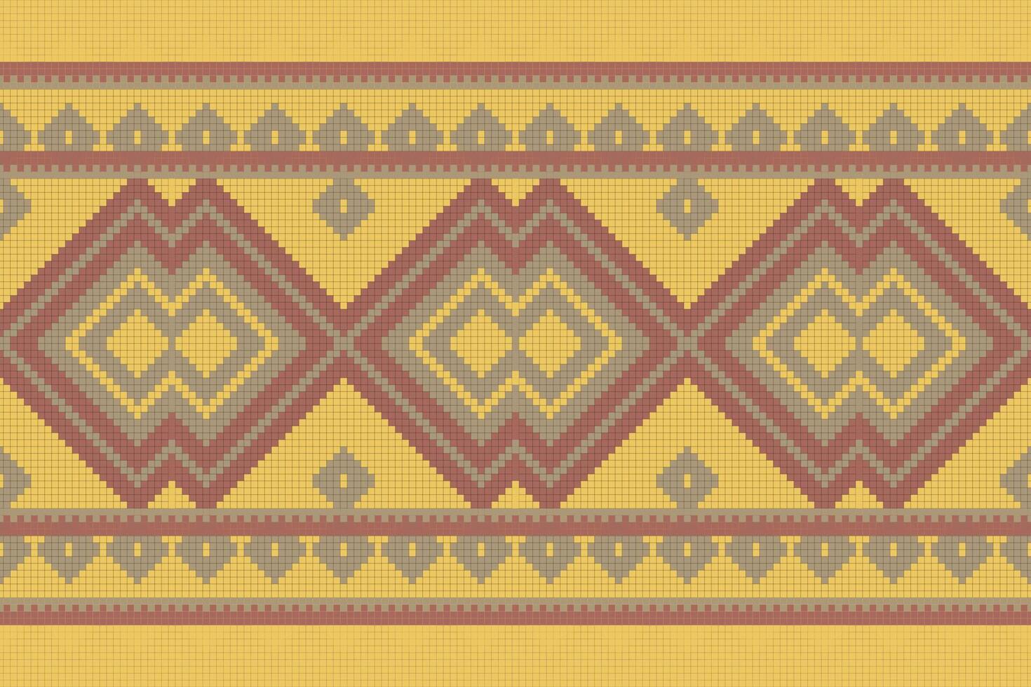 Ikat Floral Paisley Embroidery Background. Ikat Prints Geometric Ethnic Oriental Pattern Traditional. Ikat Aztec Style Abstract Design for Print Texture,fabric,saree,sari,carpet. vector