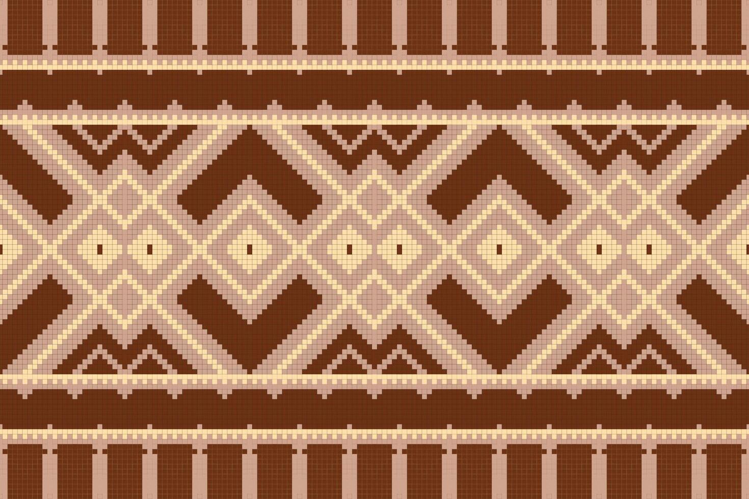 Motif Ikat Floral Paisley Embroidery Background. Ikat Geometric Ethnic Oriental Pattern traditional.aztec Style Abstract design for Texture,fabric,clothing,wrapping,sarong. vector