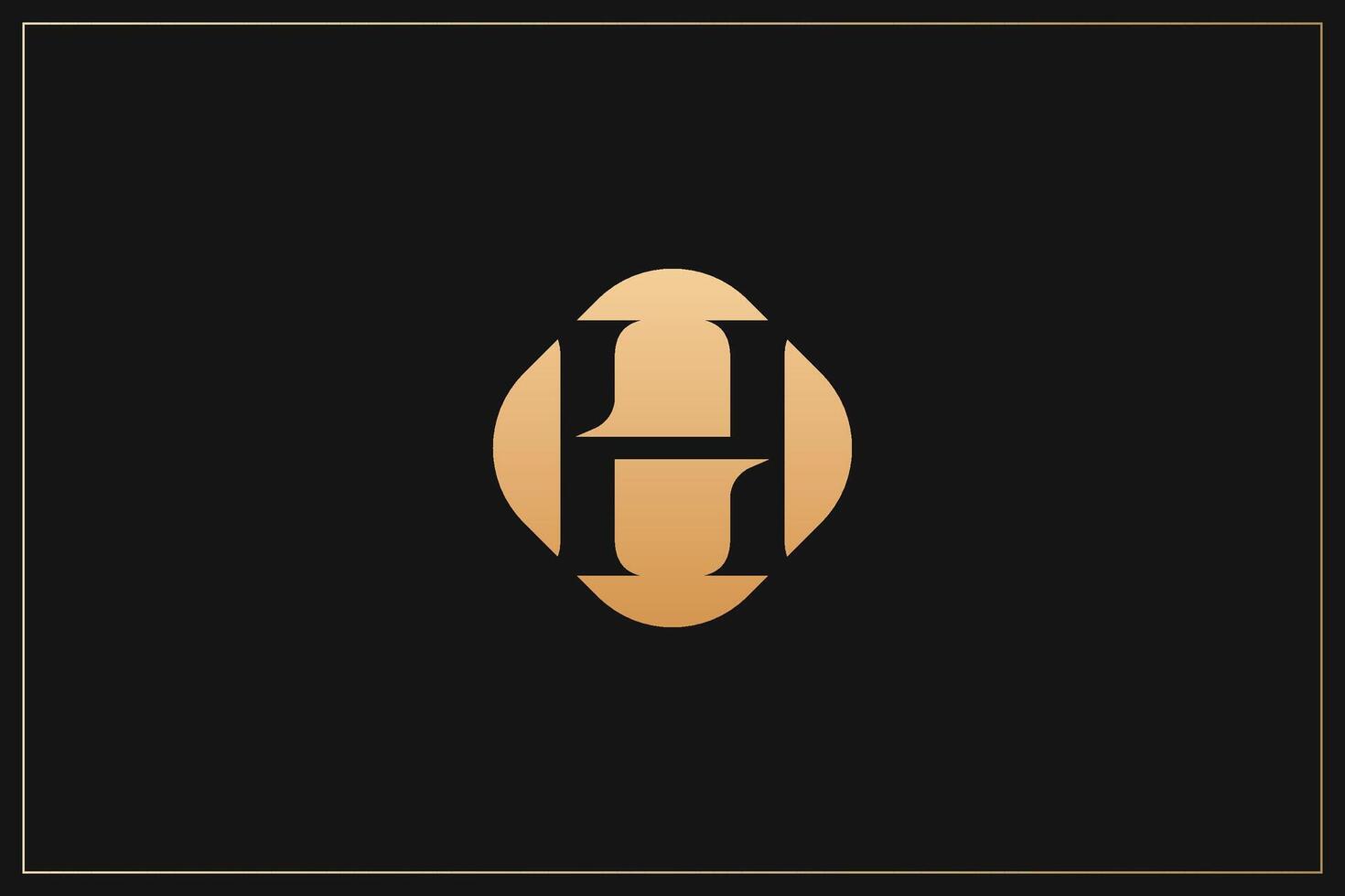 H Letter trademark brand logo vector