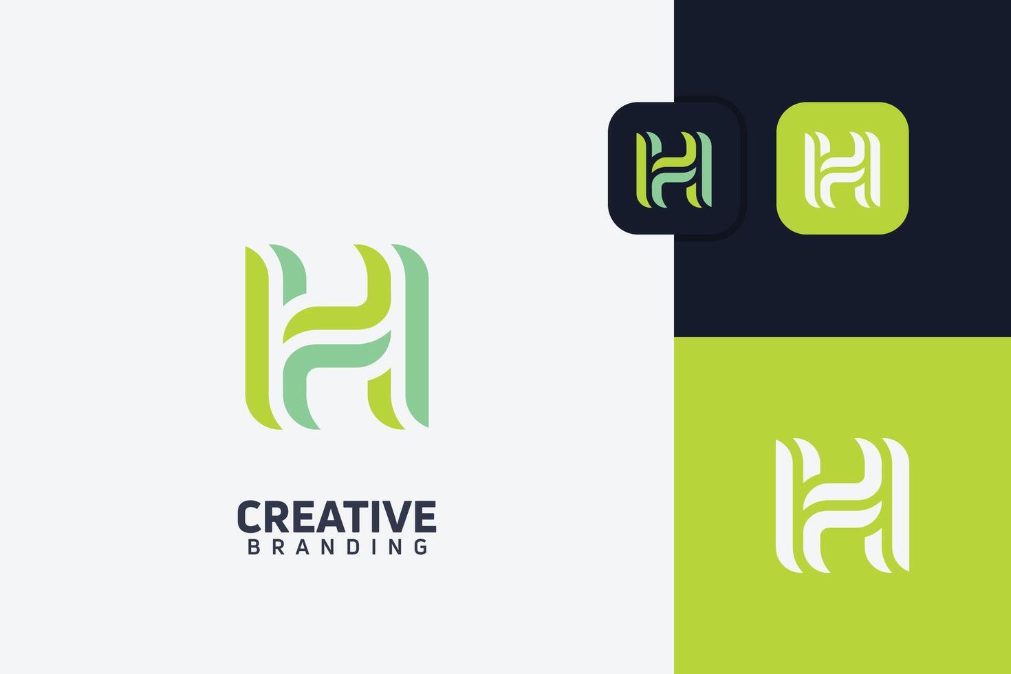H Letter Trademark Brand Logo vector
