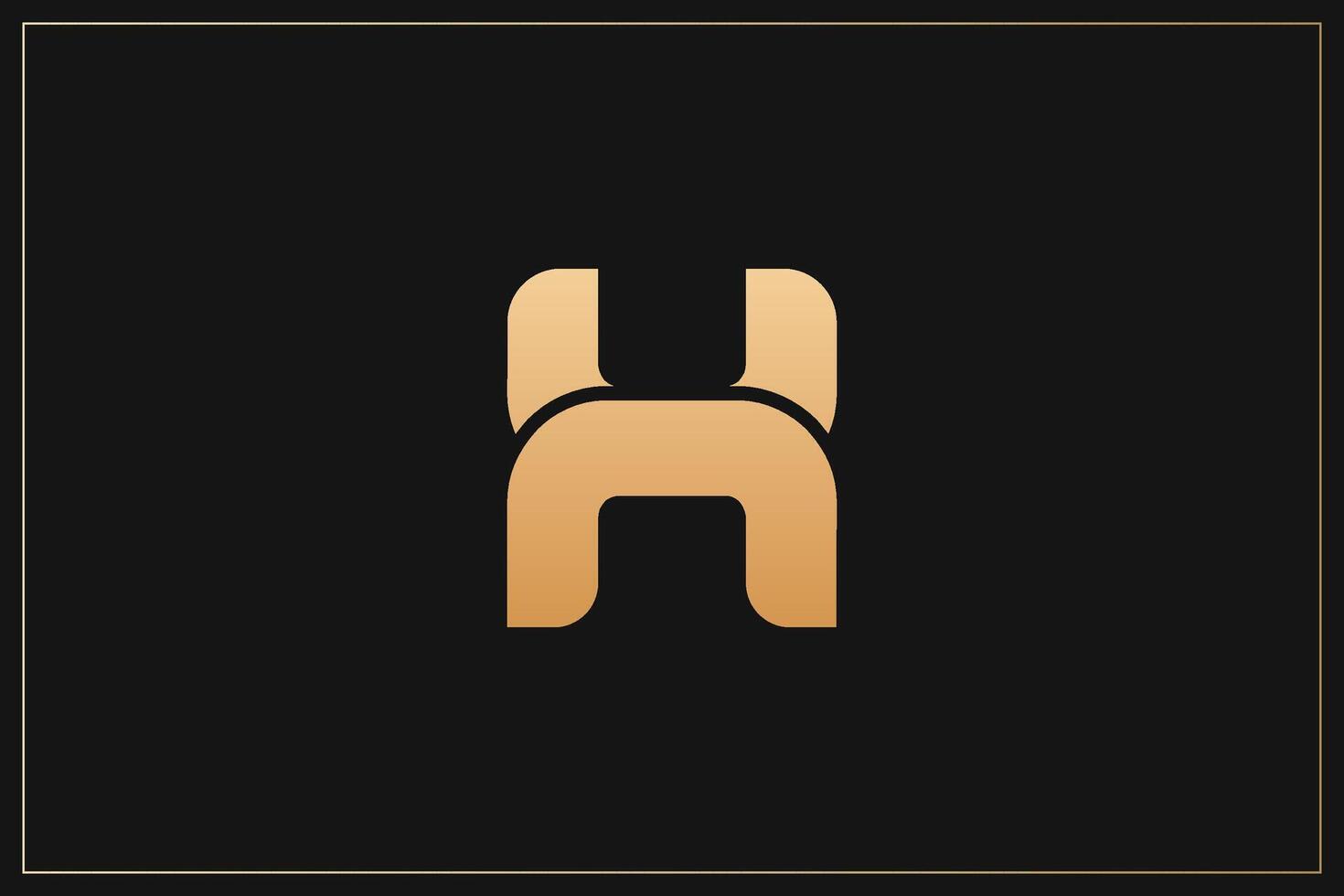 H Letter trademark brand logo vector