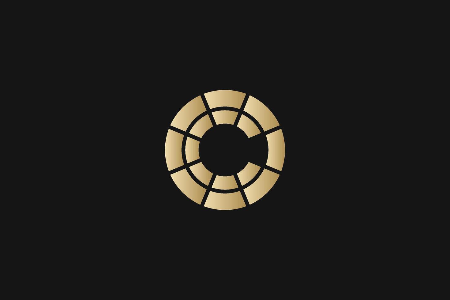 C Letter trademark brand logo vector