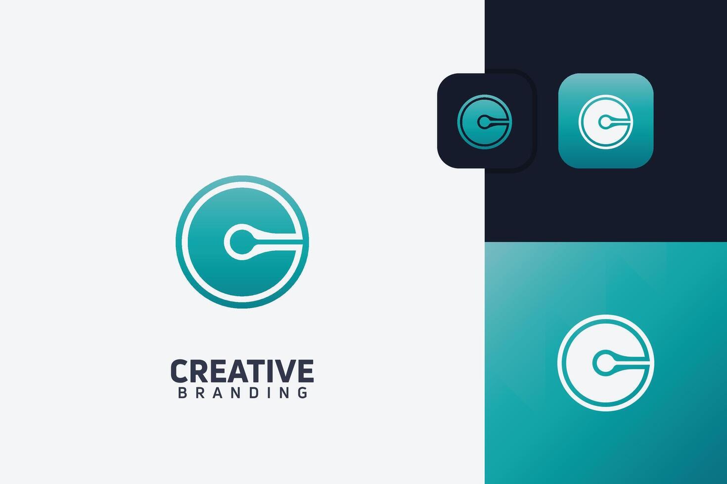 C Letter trademark brand logo vector