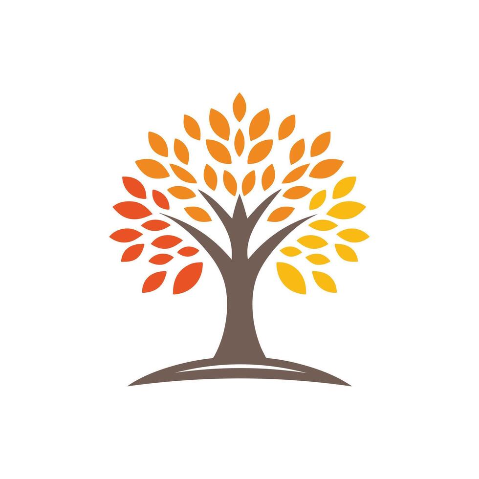 Nature's Elegance Eye-Catching Black and White Tree Logo Design for Eco-Friendly Branding vector