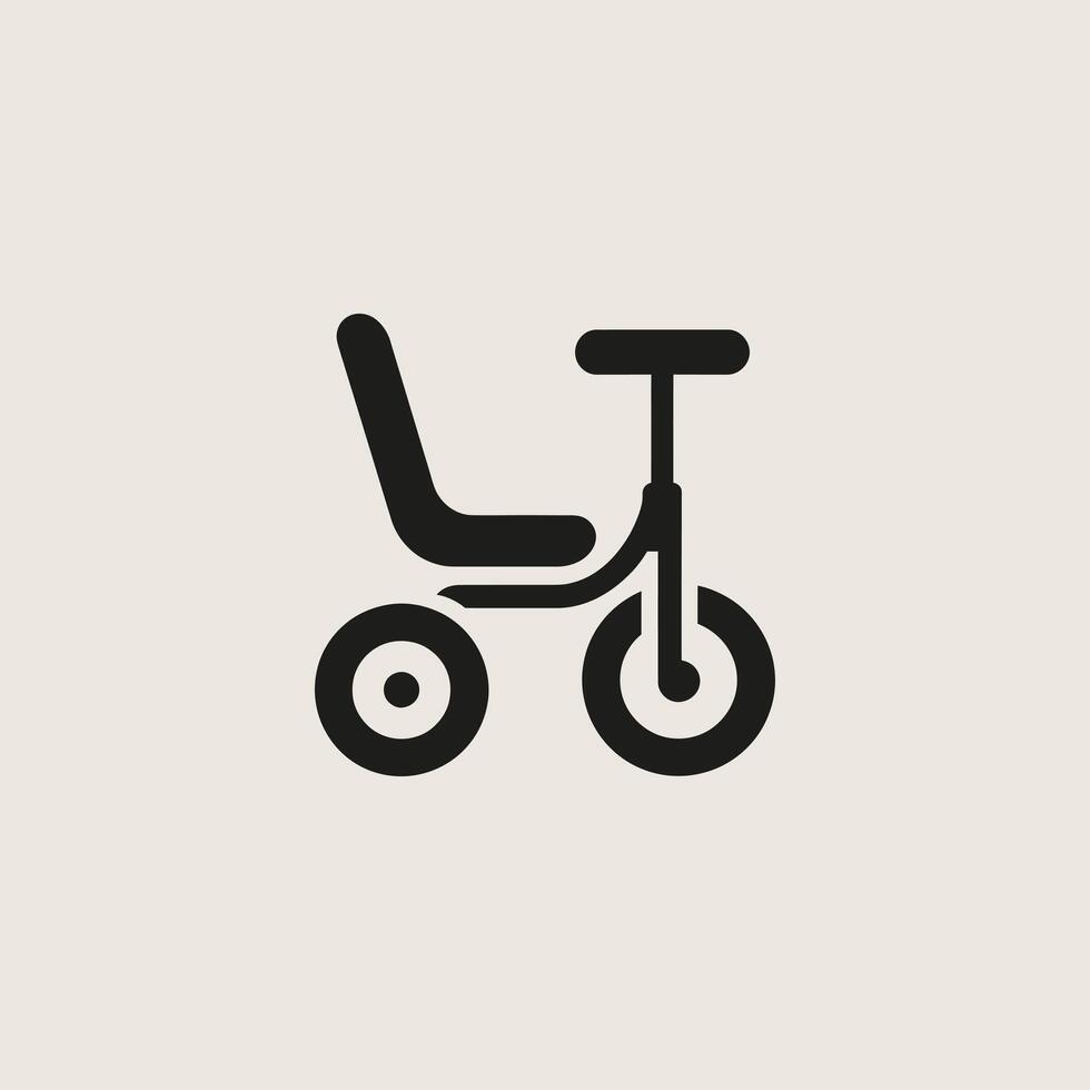 Classic bicycle silhouette illustration vector