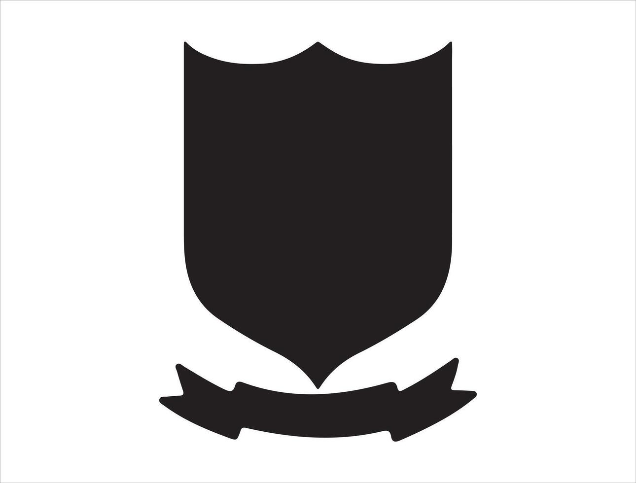 Coat of arms silhouette vector