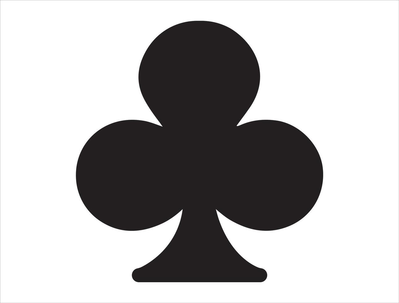 Club card silhouette vector