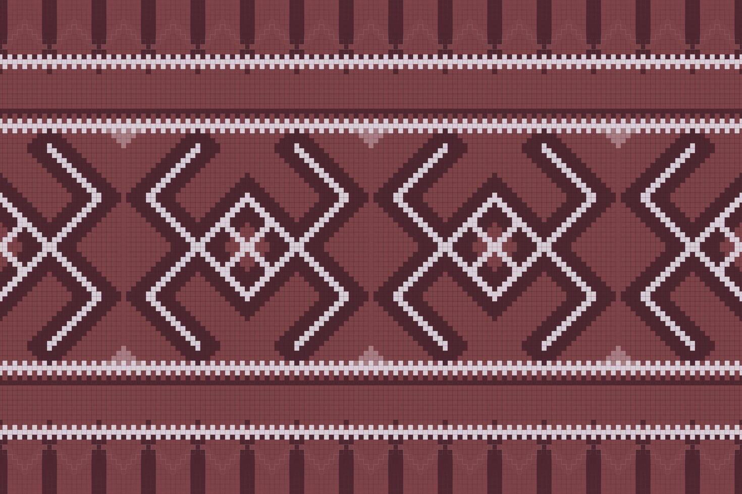 Motif Ikat Floral Paisley Embroidery Background. Ikat Fabric Geometric Ethnic Oriental Pattern traditional.aztec Style Abstract illustration.design Texture,fabric,clothing,wrapping,sarong. vector