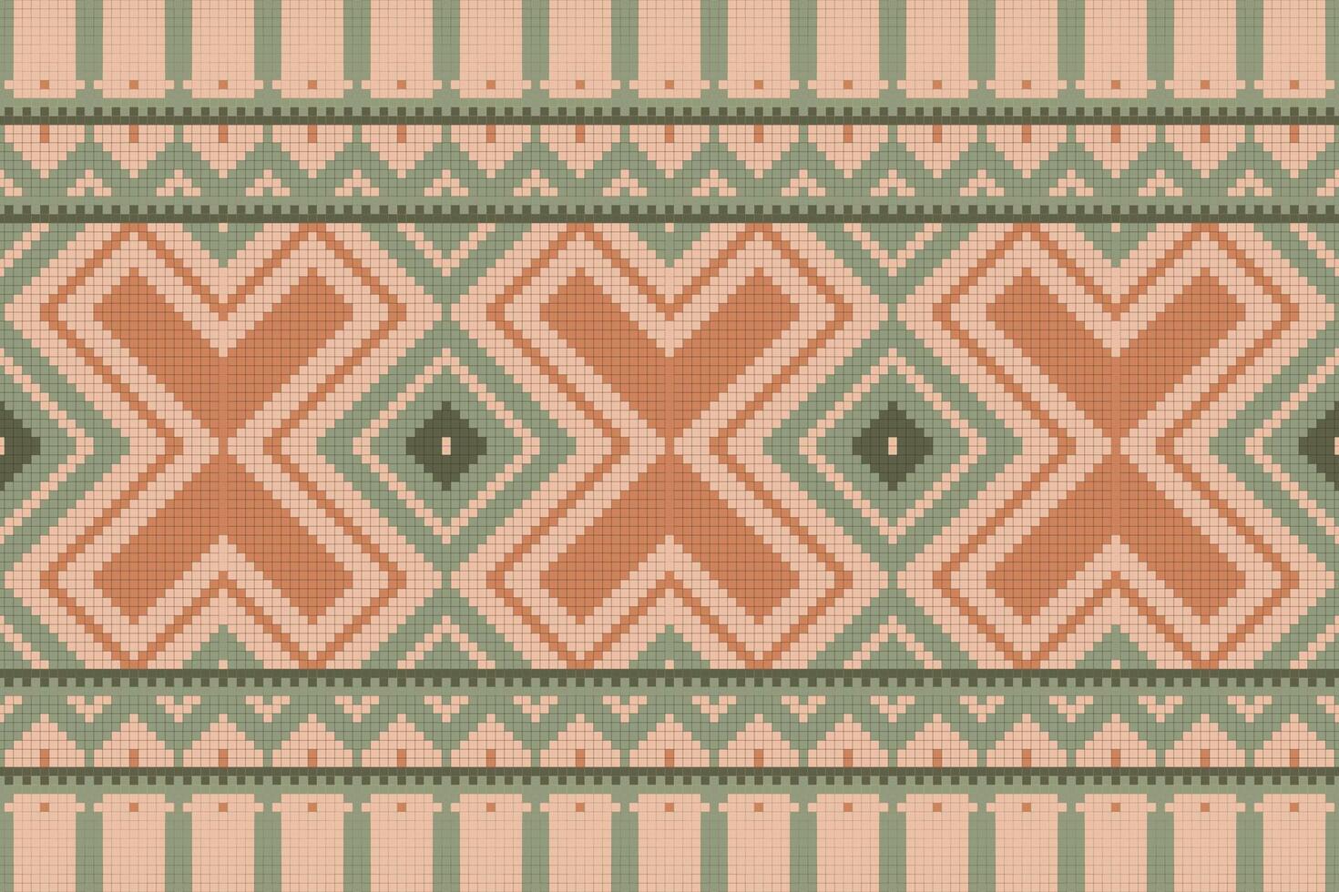 Motif Ikat Paisley Embroidery Background. Ikat Designs Geometric Ethnic Oriental Pattern traditional.aztec Style Abstract illustration.design for Texture,fabric,clothing,wrapping,sarong. vector