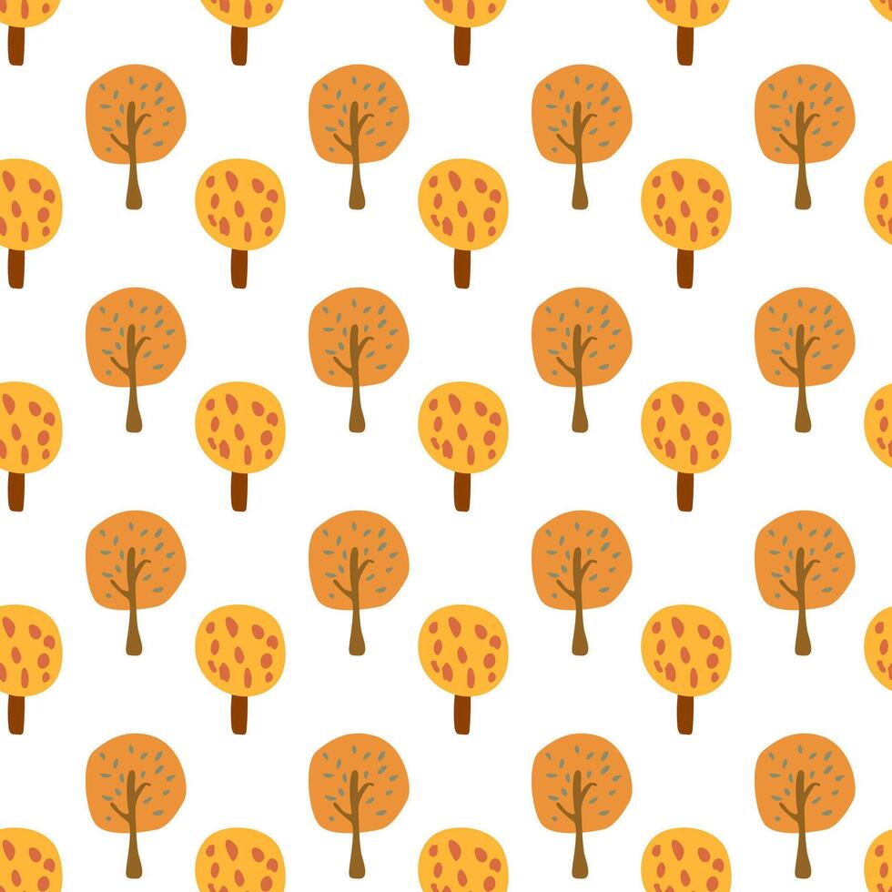 Fall thanksgiving pattern with autumn leaves and plants, animals. Cute fabric design. vector