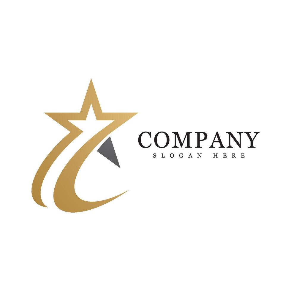 Modern Stars logo design concept vector