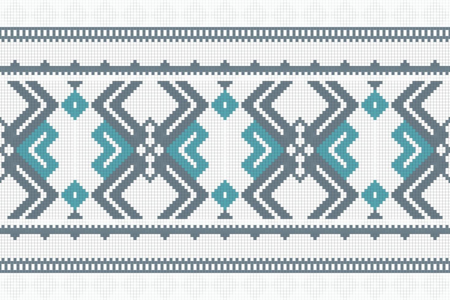 Motif Ikat Paisley Embroidery Background. Ikat Stripe Geometric Ethnic Oriental Pattern Traditional. Ikat Aztec Style Abstract Design for Print Texture,fabric,saree,sari,carpet. vector