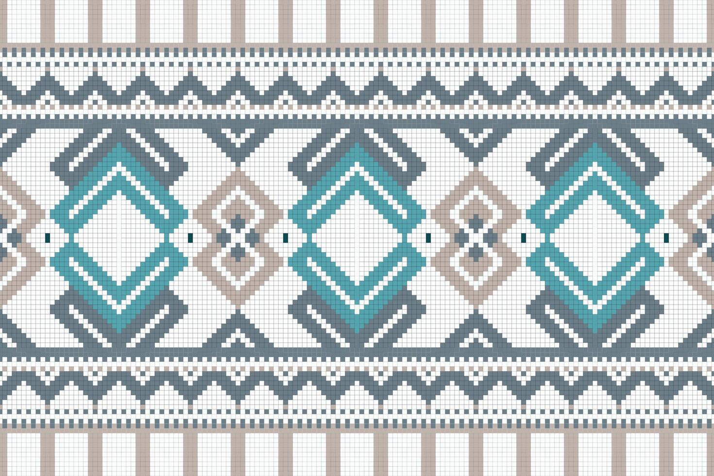 Motif Ikat Paisley Embroidery Background. Ikat Stripes Geometric Ethnic Oriental Pattern Traditional. Ikat Aztec Style Abstract Design for Print Texture,fabric,saree,sari,carpet. vector
