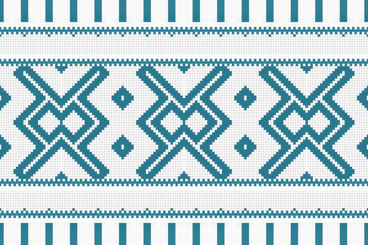 Ikat Paisley Pattern Embroidery Background. Ikat Flower Geometric Ethnic Oriental Pattern Traditional. Ikat Aztec Style Abstract Design for Print Texture,fabric,saree,sari,carpet. vector