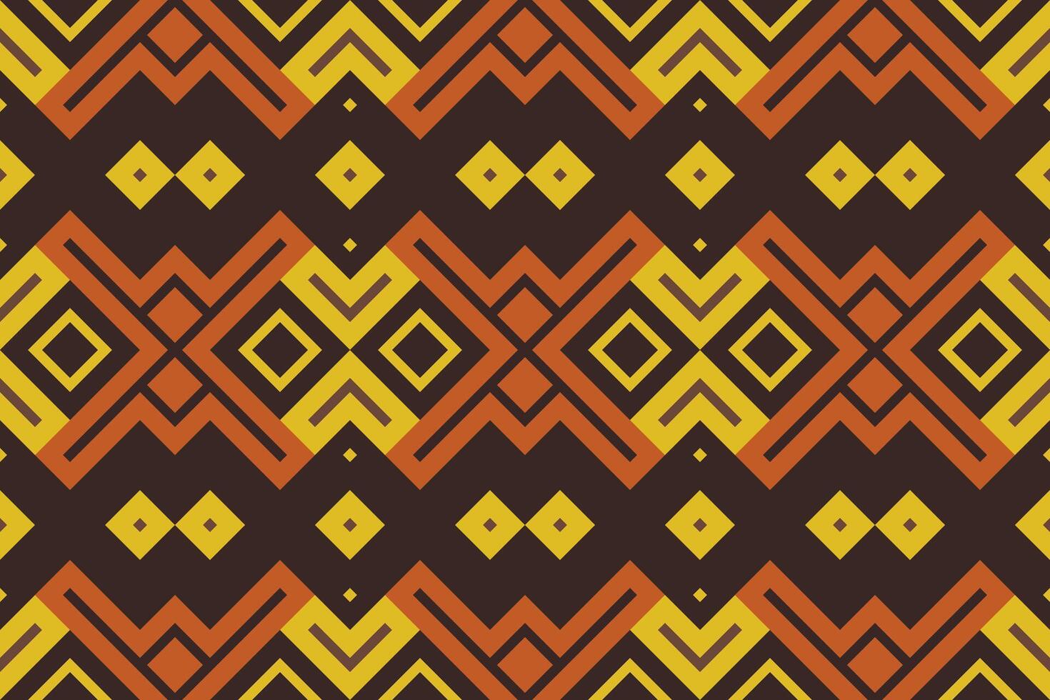 Ikat Damask Paisley Embroidery Background. Ikat Texture Geometric Ethnic Oriental Pattern traditional.aztec Style Abstract illustration.design for Texture,fabric,clothing,wrapping,sarong. vector