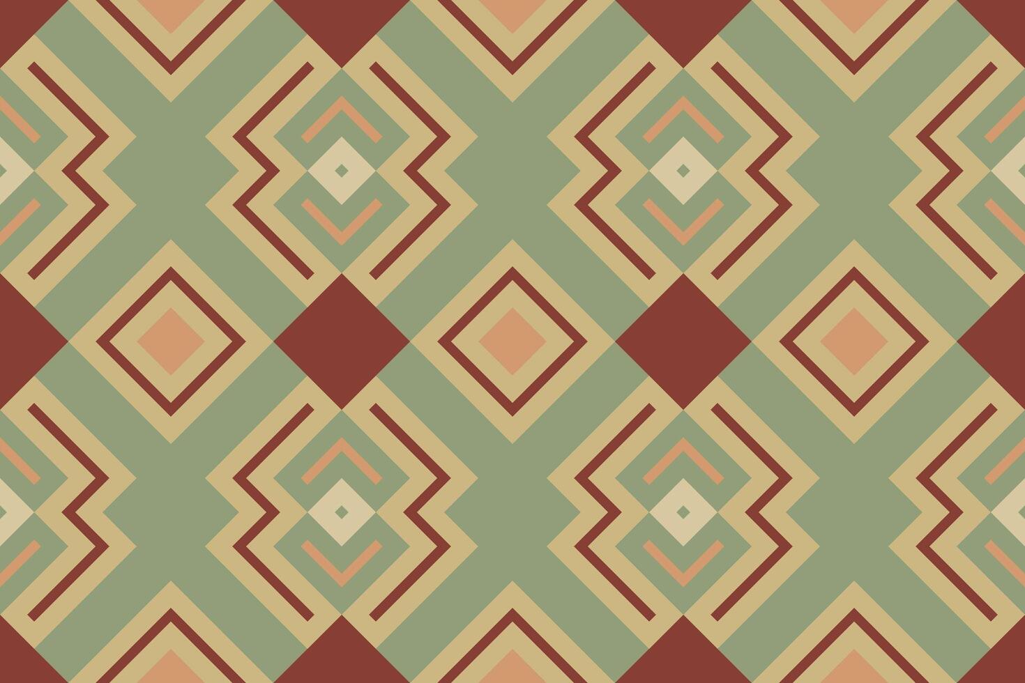 Ikat Damask Paisley Embroidery Background. Ikat Designs Geometric Ethnic Oriental Pattern traditional.aztec Style Abstract illustration.design for Texture,fabric,clothing,wrapping,sarong. vector