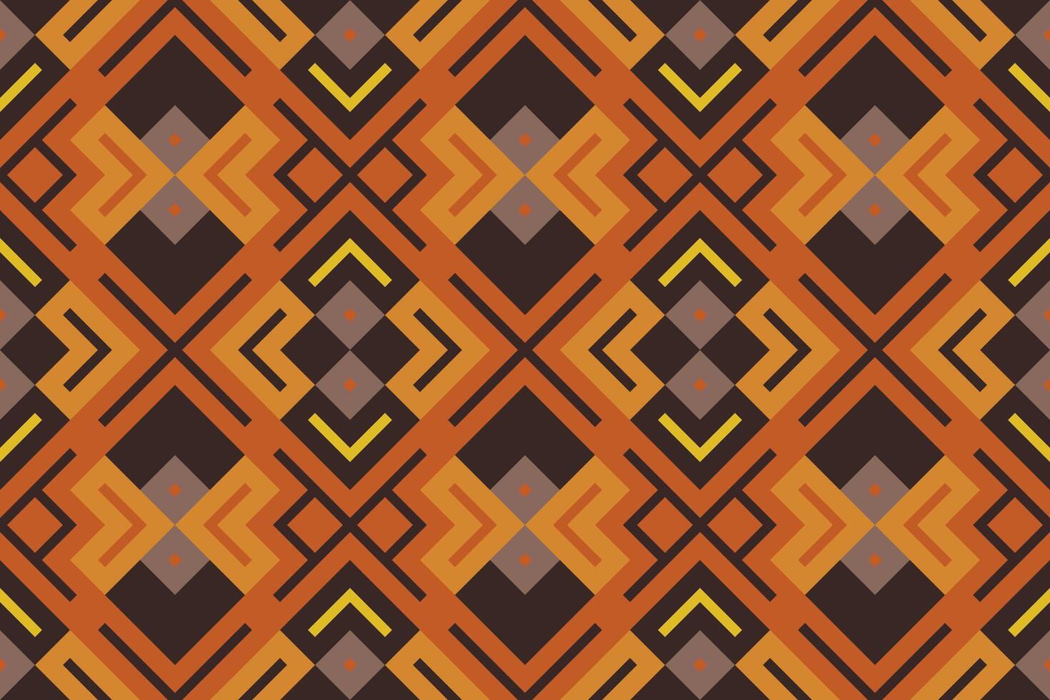 Ikat Damask Paisley Embroidery Background. Ikat Triangle Geometric Ethnic Oriental Pattern traditional.aztec Style Abstract illustration.design for Texture,fabric,clothing,wrapping,sarong. vector
