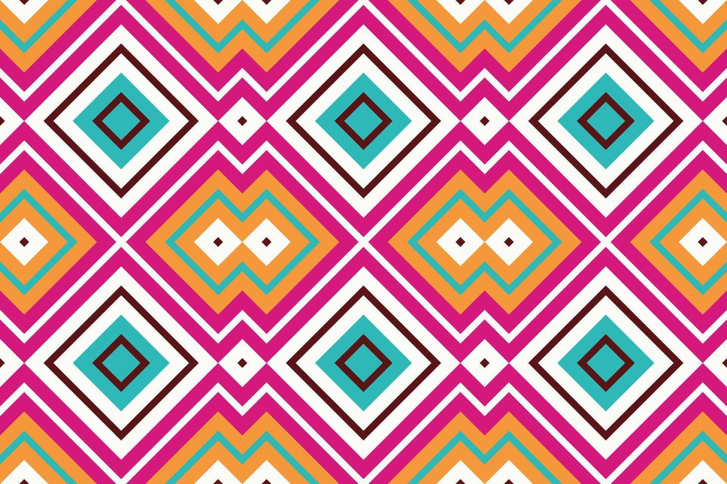 Ikat Fabric Paisley Embroidery Background. Ikat Floral Geometric Ethnic Oriental Pattern traditional.aztec Style Abstract illustration.design for Texture,fabric,clothing,wrapping,sarong. vector