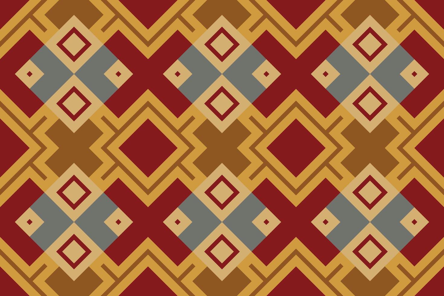 Ikat Paisley Pattern Embroidery Background. Ikat Pattern Geometric Ethnic Oriental Pattern traditional.aztec Style Abstract illustration.design for Texture,fabric,clothing,wrapping,sarong. vector