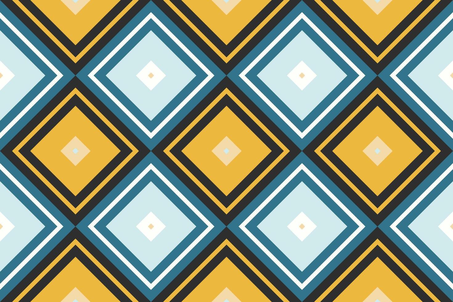 Motif Ikat Seamless Pattern Embroidery Background. Ikat Floral Geometric Ethnic Oriental Pattern traditional.aztec Style Abstract design for Texture,fabric,clothing,wrapping,sarong. vector