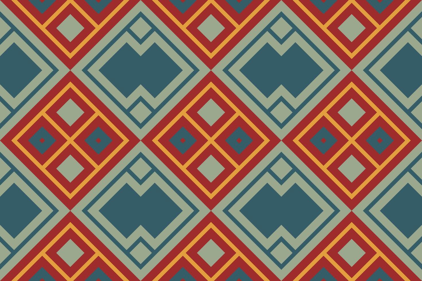 Motif Ikat Seamless Pattern Embroidery Background. Ikat Flowers Geometric Ethnic Oriental Pattern traditional.aztec Style Abstract design for Texture,fabric,clothing,wrapping,sarong. vector