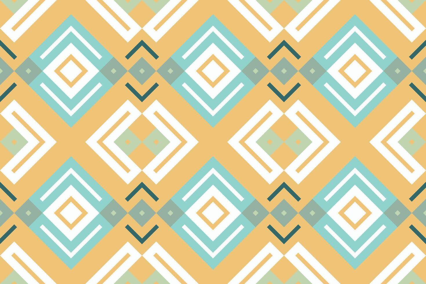 Ikat Damask Paisley Embroidery Background. Ikat Diamond Geometric Ethnic Oriental Pattern Traditional. Ikat Aztec Style Abstract Design for Print Texture,fabric,saree,sari,carpet. vector
