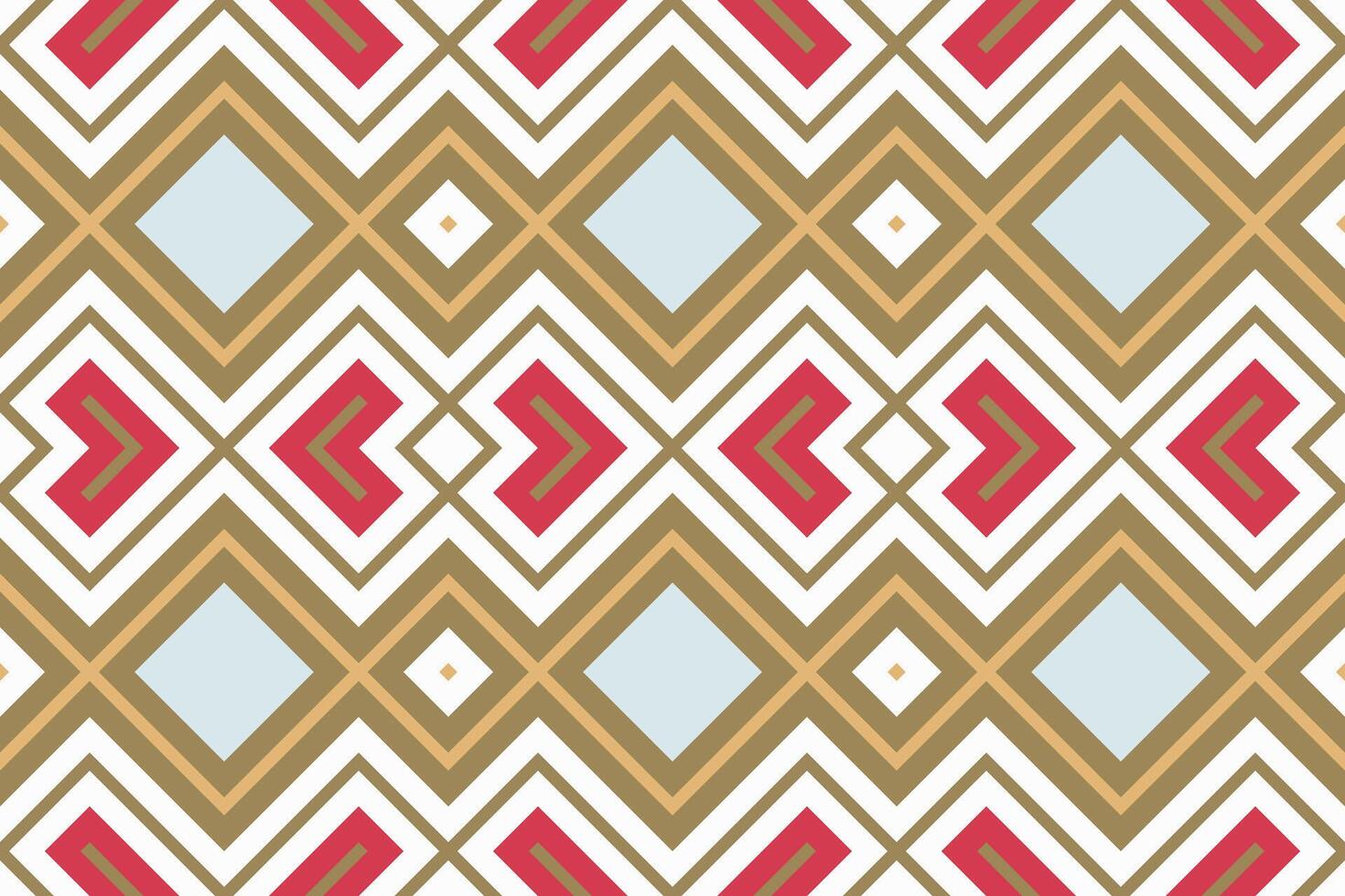 Ikat Damask Paisley Embroidery Background. Ikat Triangle Geometric Ethnic Oriental Pattern traditional.aztec Style Abstract illustration.design for Texture,fabric,clothing,wrapping,sarong. vector